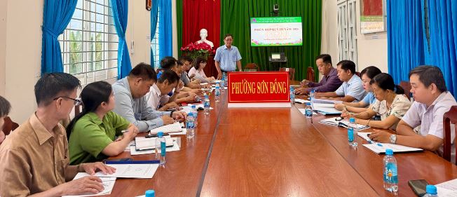 Ban đại diện Hội đồng quản trị Ngân hàng Chính sách xã hội phường Sơn Đông, phiên họp lần thứ III năm 2026